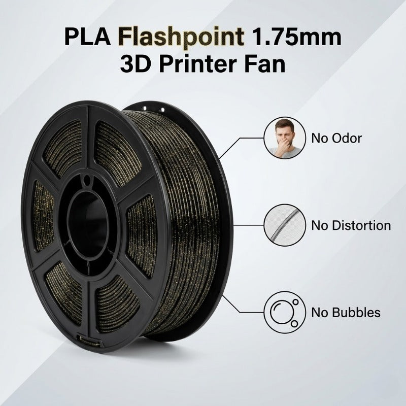 Black & Gold Glitter PLA Filament – photo 7