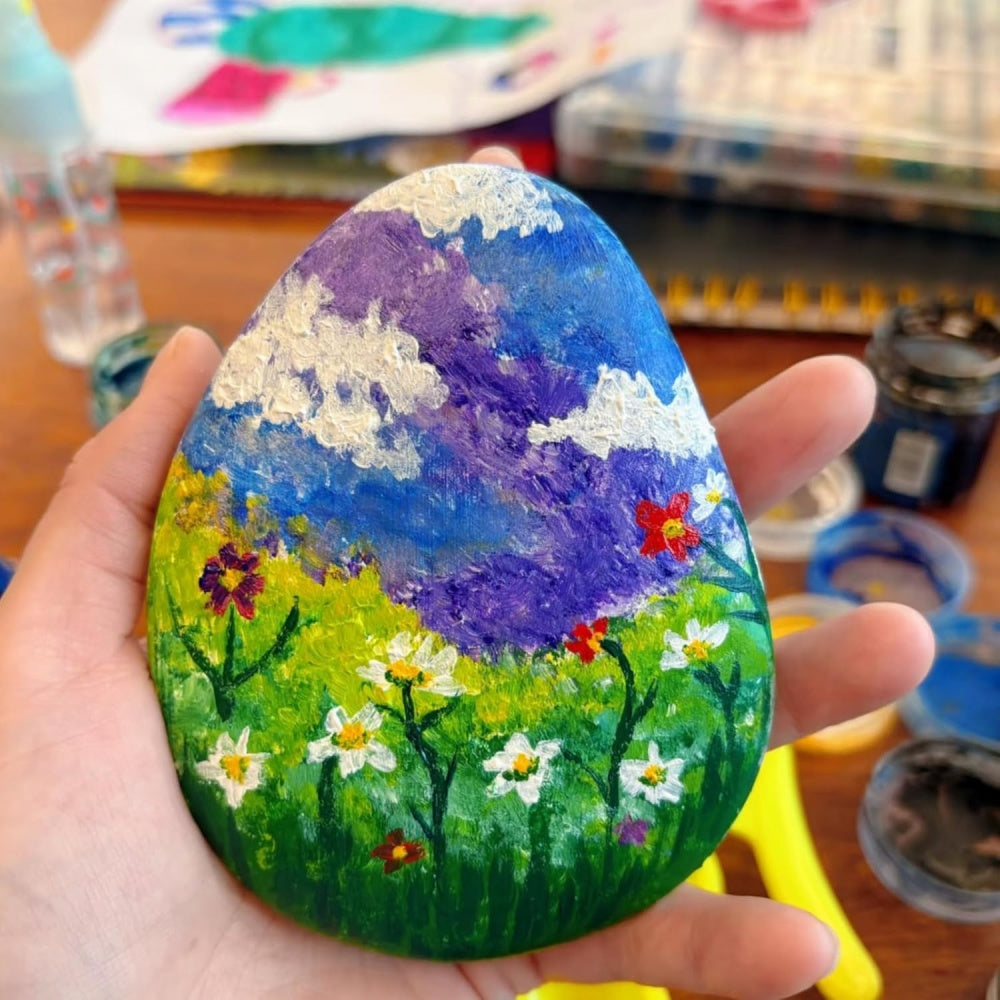 Flat Painting Stones, smooth natural pebbles, 8–13cm – photo 5
