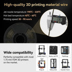 Black & Gold Glitter PLA Filament – photo 6