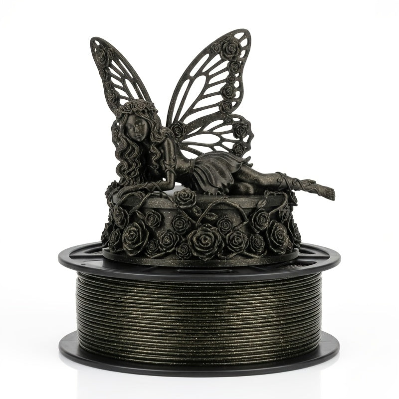 Black & Gold Glitter PLA Filament – photo 3