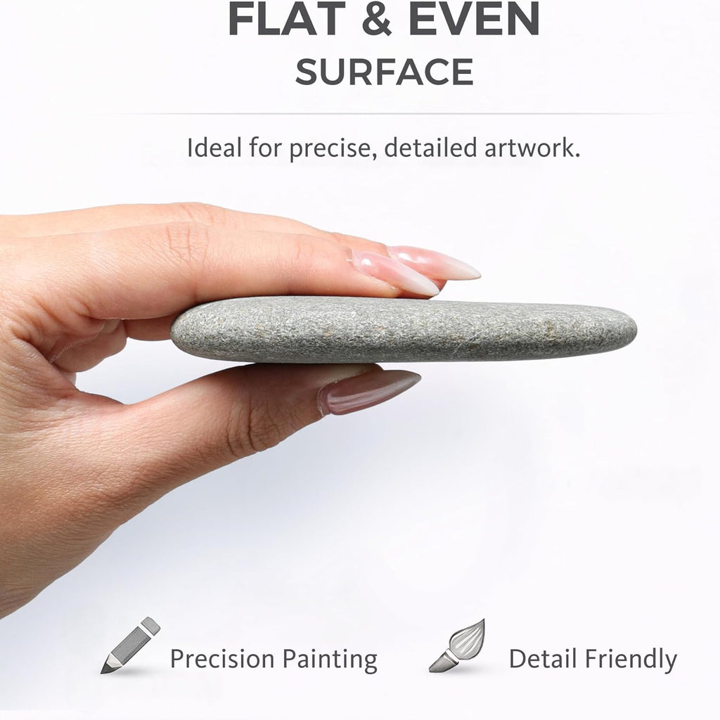 Flat Painting Stones, smooth natural pebbles, 8–13cm – photo 3